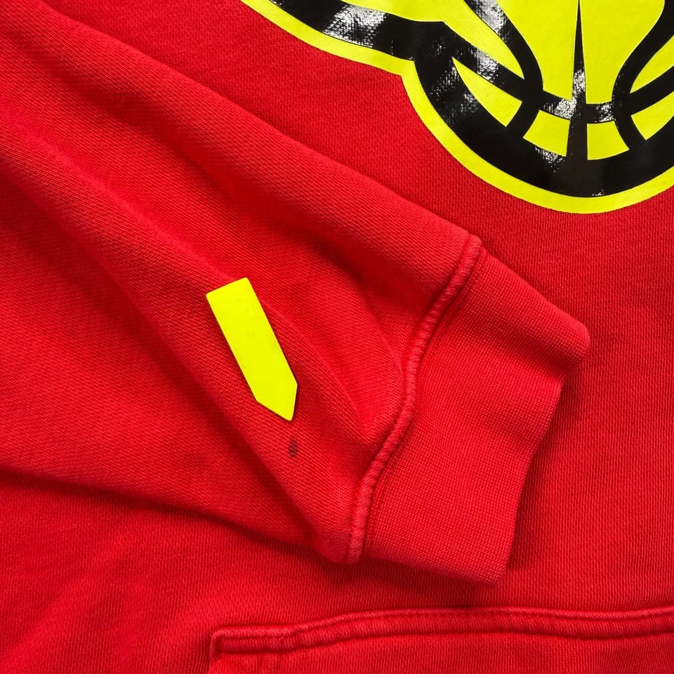Atlanta Hawks Nike Hoodie Men L Red Pullover Hooded Sweater Sweatshirt Fleece - Image 3 of 4
