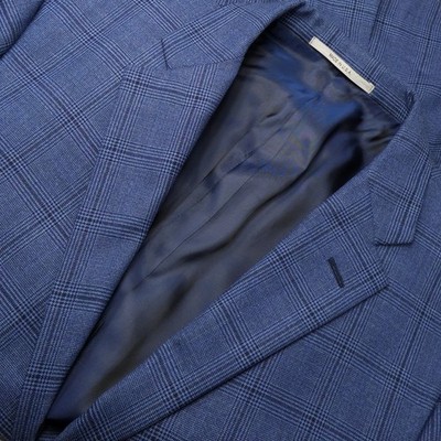 Recent 46R Hickey Freeman Blue Canvassed Jacket Blazer Sport Coat