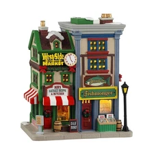 Lemax Caddington Village West Side Market Shops Full of Sparkling Joy 45244