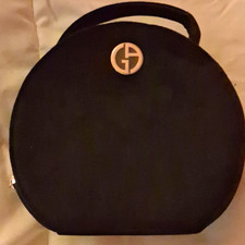 Black Zip-Around Hard Case Protective Storage Carrying Case for Headphones