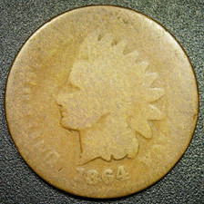 Lowball 1864 Bronze Indian Head Cent