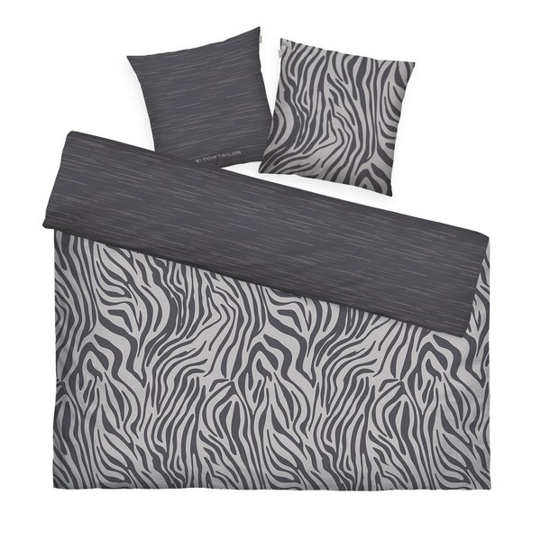BettwäSche Tom Tailor Satin Bl 240X220 Cm Grau Bettbezug Bettzeug-image