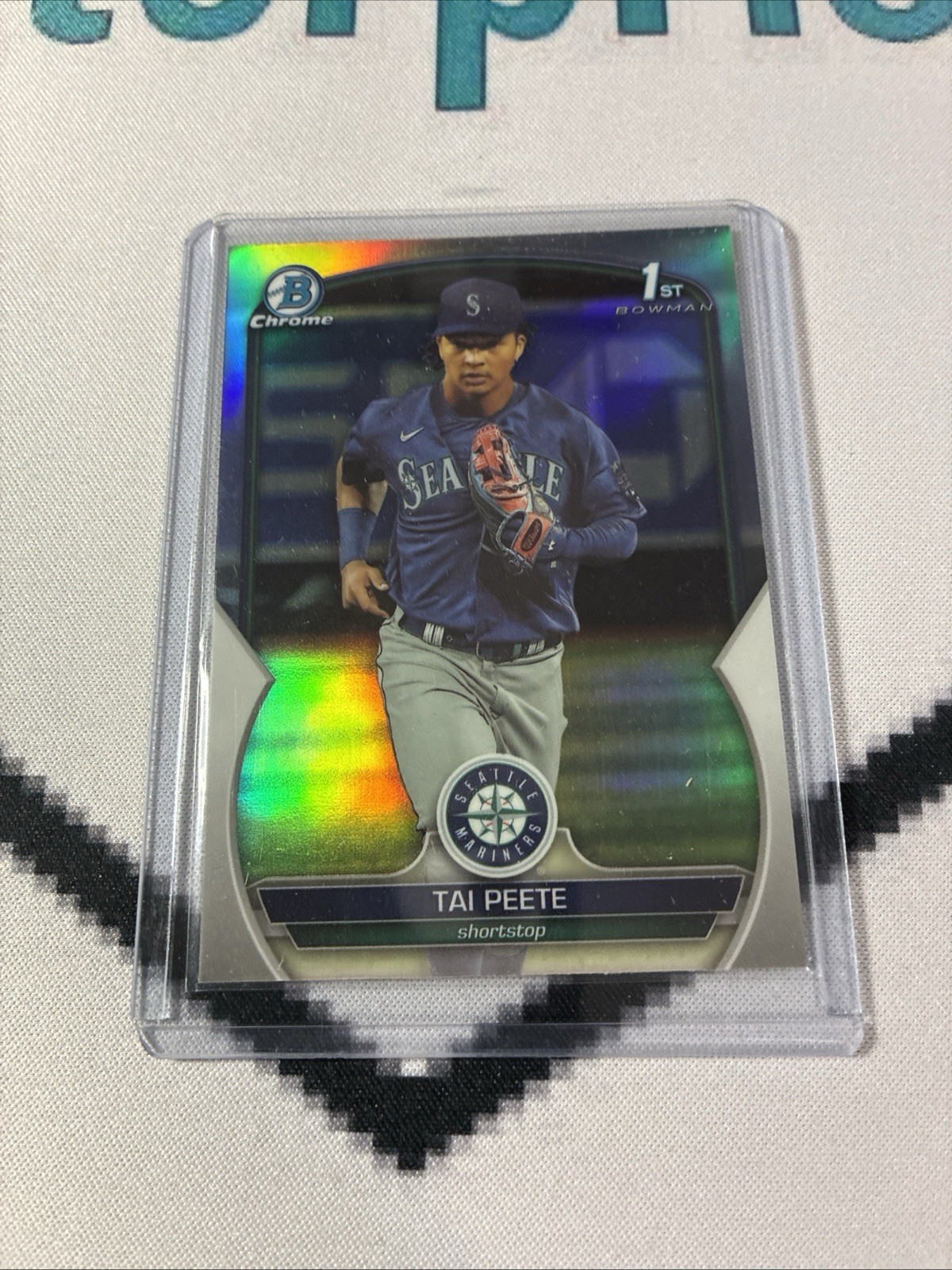 2023 Bowman Draft Tai Peete Chrome Refractor 1st chrome #BDC-28 Mariners