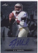 EJ Manuel Signs Exclusive Autographed Memorabilia Deal with Panini Authentic 12
