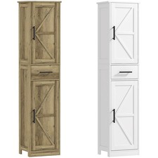 HOMCOM 67" Tall Bathroom Storage Cabinet, Narrow Bathroom Cabinet