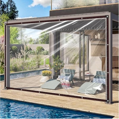 Plane, Transparent, 2x2m, Waterproof, Polyethylene, Multi-Purpose Cover