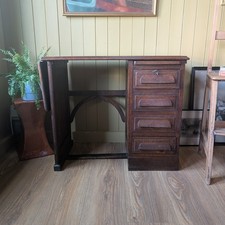 Antique Oak Students Desk