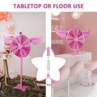 WinSpin 24" Dual Use Prize Wheel Tabletop or Floor Stand Fortune Spinning Pink — photo 3