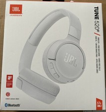 JBL Tune 520BT Pure Bass Wireless Bluetooth Headphones, White, Brand New Sealed