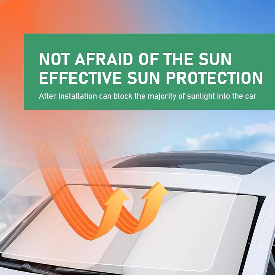 Складной передний солнцезащитный козырек на лобовое стекло для Honda Civic Accord - Изображение 2 из 4