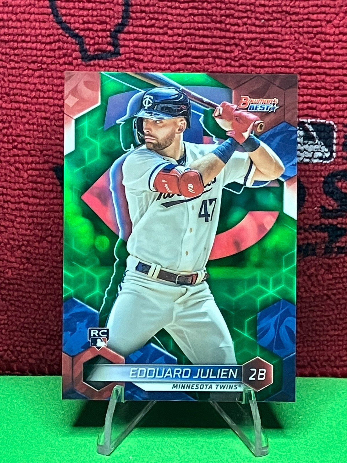 2023 Bowman's Best - Edouard Julien #36 - Green Refractor /99 (RC)