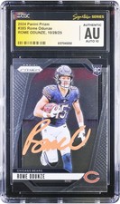 Rome Odunze Bears Signed 2024 Panini Prizm Orange Ink #385 CGC 10 Rookie Card