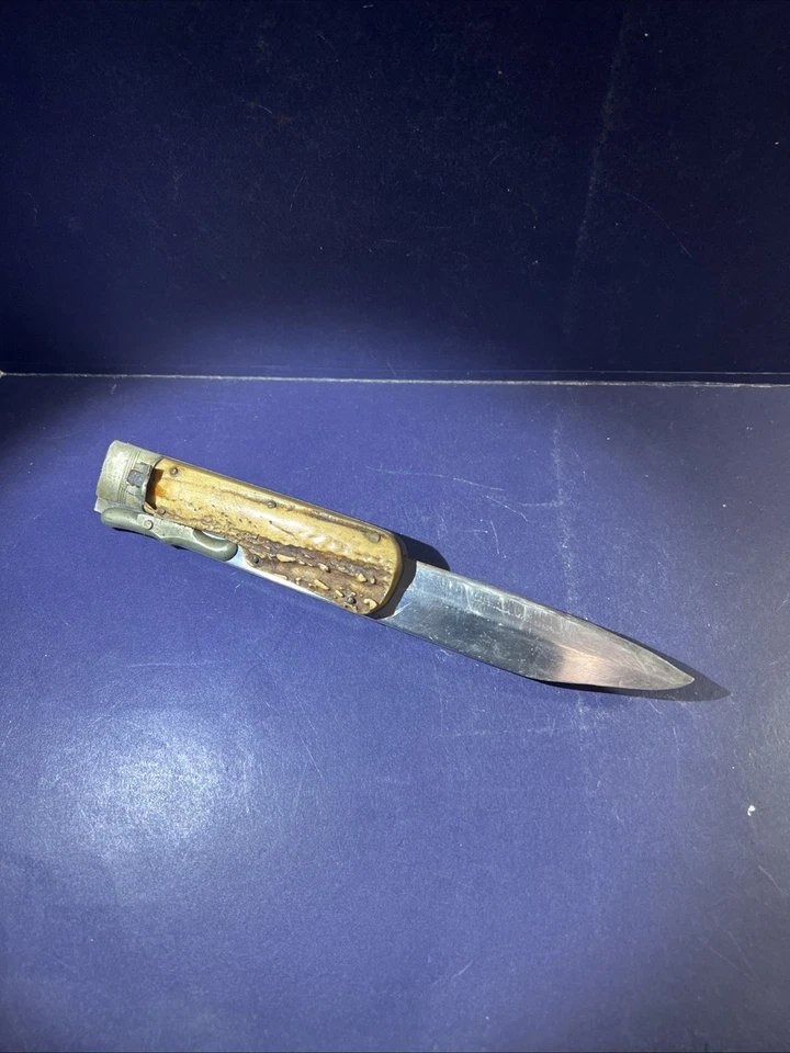 Vintage Knife STAG Folding Bowie Cheetah Swing Guard!! Used !! 11.5” Long Open!! - Image 4 of 4