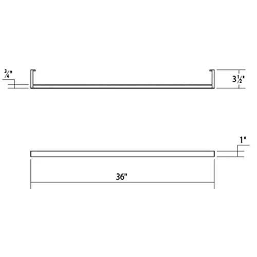 Sonneman 2810-3 Thin-Line Single Sided 36"W Integrated LED Bath - - Picture 2 of 4