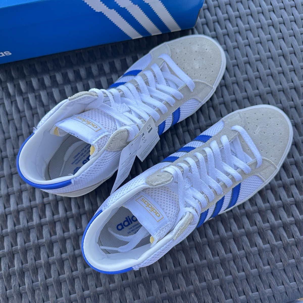 Adidas Basket Profi White Royal Blue Men display picture 3