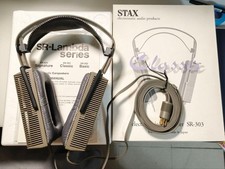 STAX SR-303 Earspeaker Headphones Working & T...