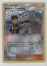 Brock's Training Reverse Foil Pokémon Sun & Moon Hidden Fates #55