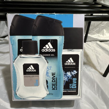 adidas Ice Dive Bath Set Men Shower Gel After Shave Body Fragrance Long Lasting