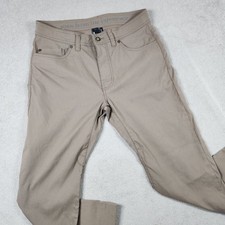 Prana Brion Slim Fit Pants Mens 32x30 Brown Nylon Stretch Hiking M4BN30312