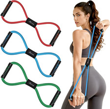 Figure 8 Resistance Bands Exercise Band for Arms Chest Yoga Gym Fitness Rope