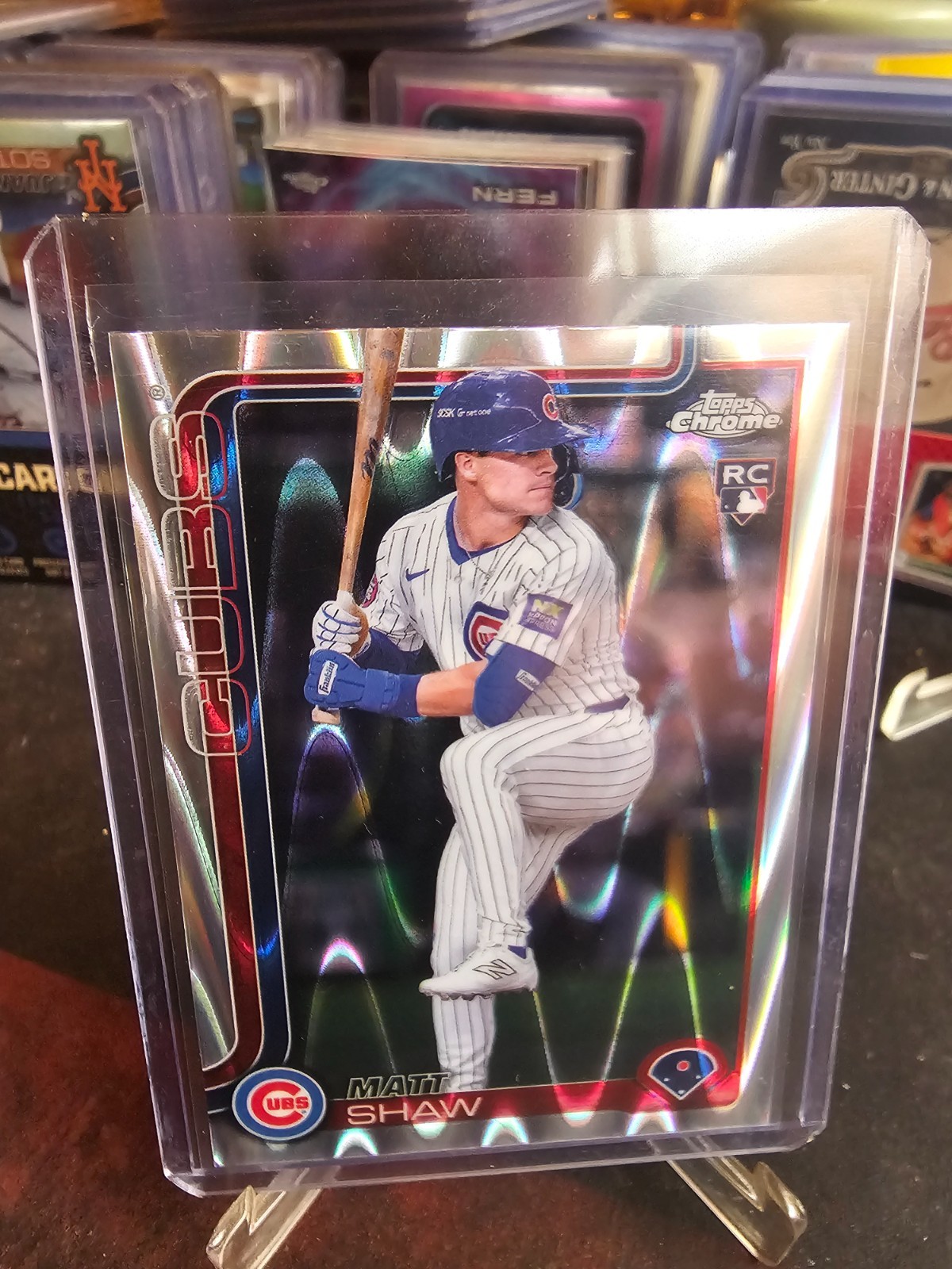 2025 Topps Chrome Baseball Matt Shaw RC #219 RayWave