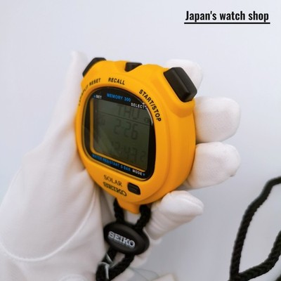 SEIKO SVAJ003 Yellow SOLER STANDARD Stopwatch Watch New in Box | eBay
