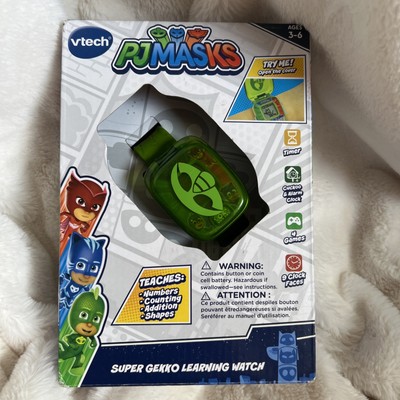B15 VTEC PJ Masks Super Gekko Learning Watch Green 4 Games, Alarm, Timer, Cuckoo