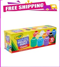 Crayola Washable Kids Paint Set, 10 Count, Kids Arts & Crafts Supplies, Craft Se
