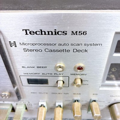 Technics RS-M56 Stereo Cassette Deck Silver Microprocessor auto