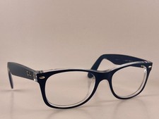 Ray Ban Eyeglasses RB 2132 6053/71 New Wayfarer 52-18-145 3N Dark Blue on Clear