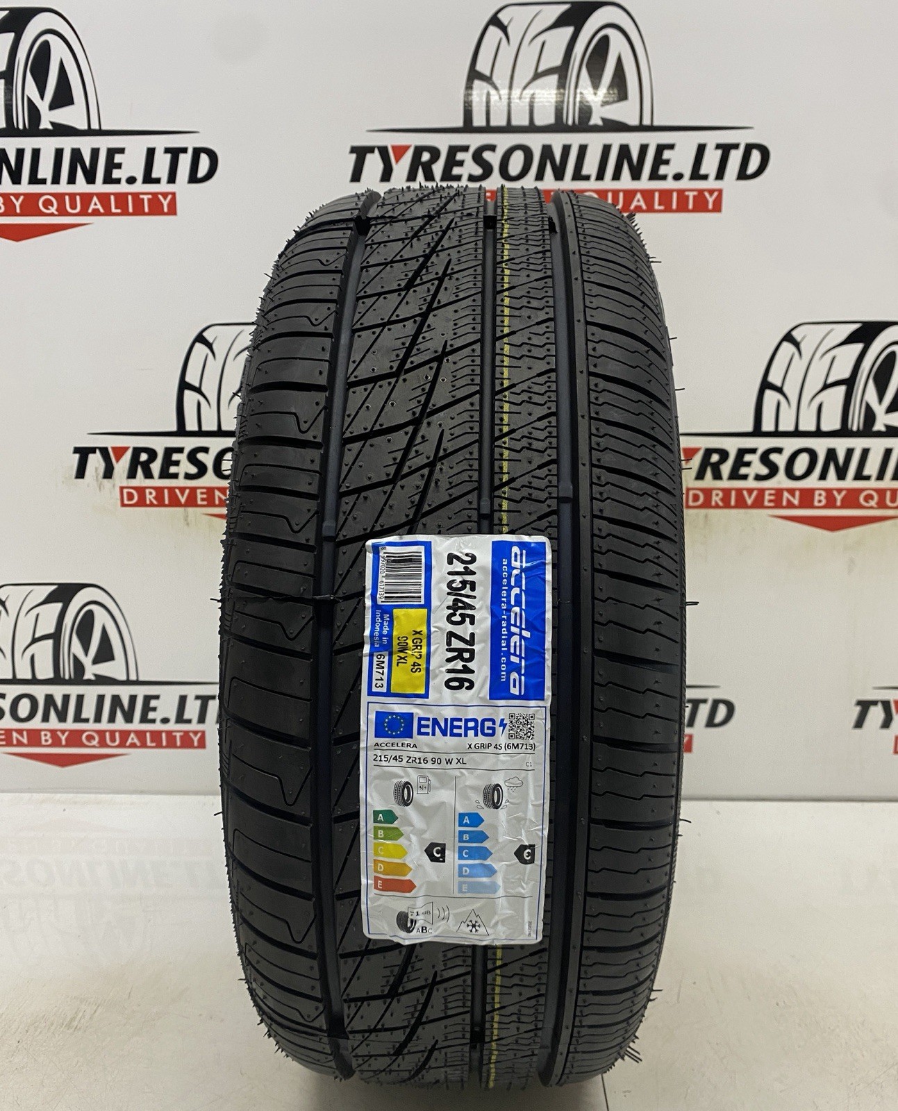 1 X 215 45 16 ACCELERA ALL SEASON X-GRIP 4S 90W XL 215/45R16 BRAND NEW TYRE 🌦️