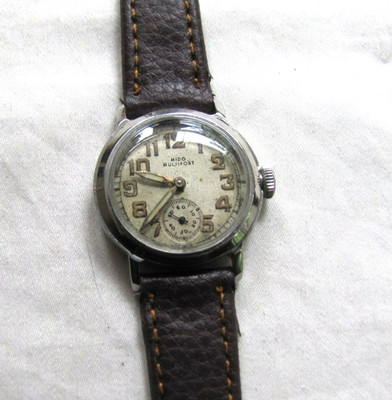 MIDO MULTIFORT SS SCREWBACK WP FELSA 294 15J MANUAL WIND BEAUTIFULLY AGED DIAL