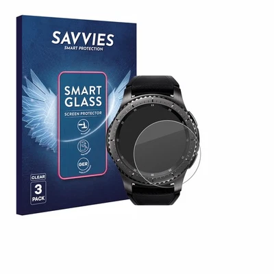 3 Pièces Protection écran en verre pour Samsung Gear S3 Frontier / S3 Classic - Photo 1/4