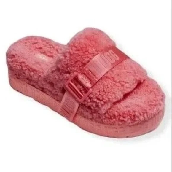 Pantofole platform UGG Fluffita nuove taglia 7