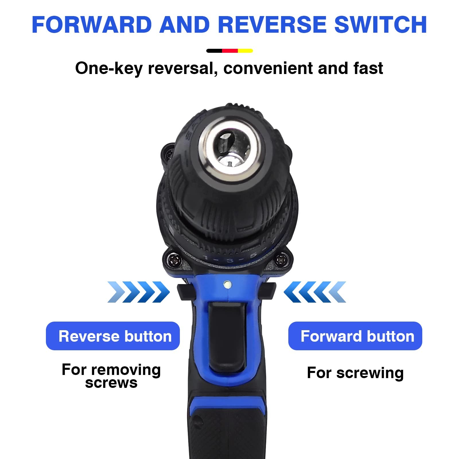 Rechargeable Cordless Screwdriver with 26PCs Bit Set - Efficient Power Tool