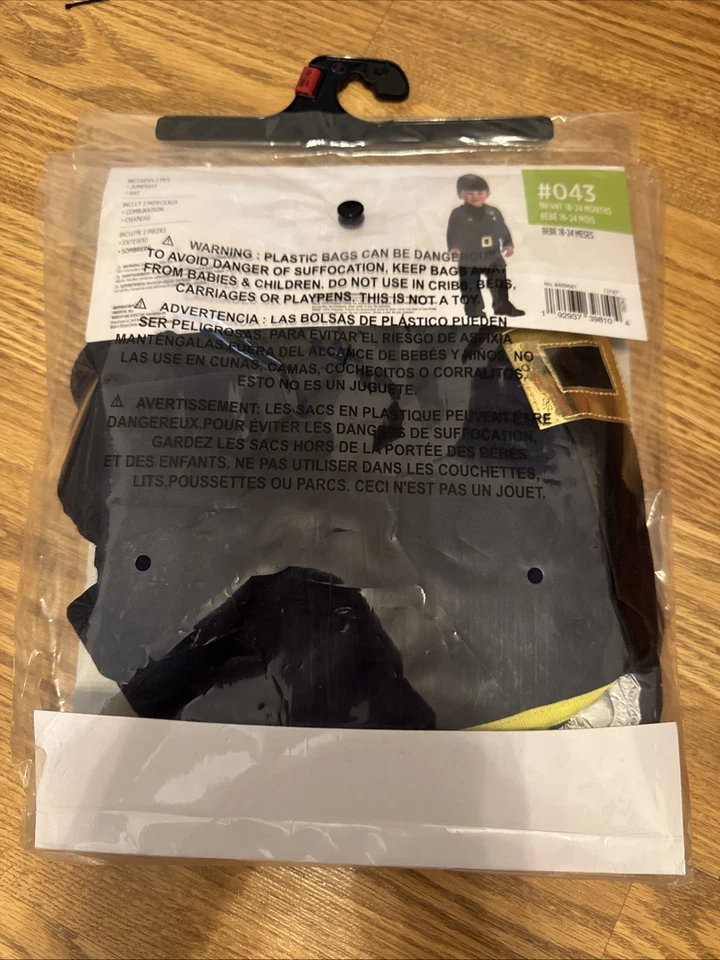 Disfraz de oficial de policía recluta policía Halloween 18-24 meses bebé niño pequeño nuevo con etiquetas Foto 2 de 2