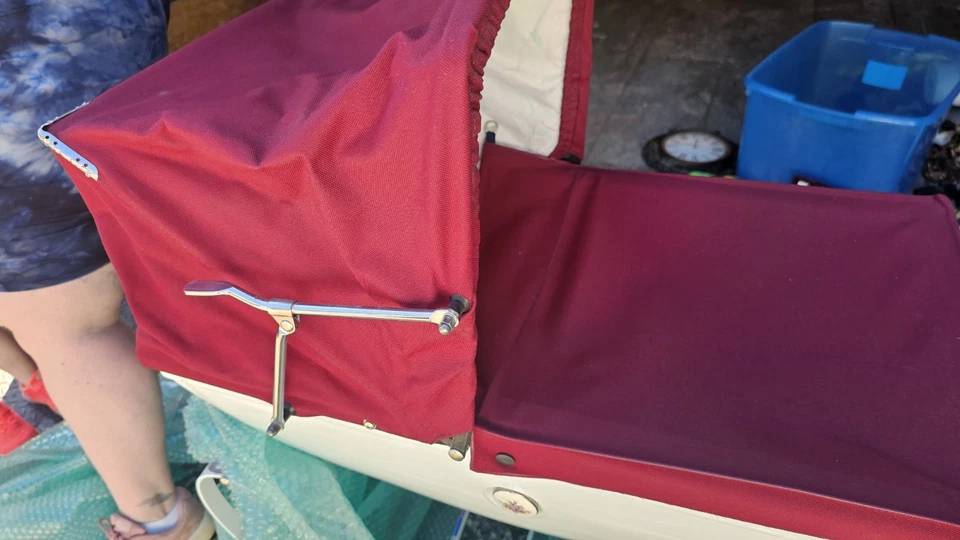 БЕЗУПРЕЧНАЯ винтажная детская коляска с серебряным крестом винтажная английская детская коляска кукла ребенок - Изображение 3 из 4