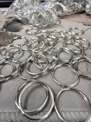 100 Split Key Rings | Heavy Duty Keychain Rings | Locksmith/Crafts