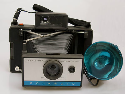 Vintage Polaroid 210 Land Camera with 268 Flash Original Boxes