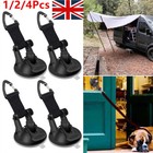 4Pcs Universal Awning Camping Suction Cup Anchor Tie Downs With Hooks Lock UK.