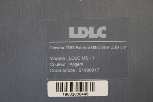 NEUF (déballé pour les photos): Graveur DVD Externe Ultra Slim USB 3.0 LDLC US-1 - Afbeelding 8 van 16