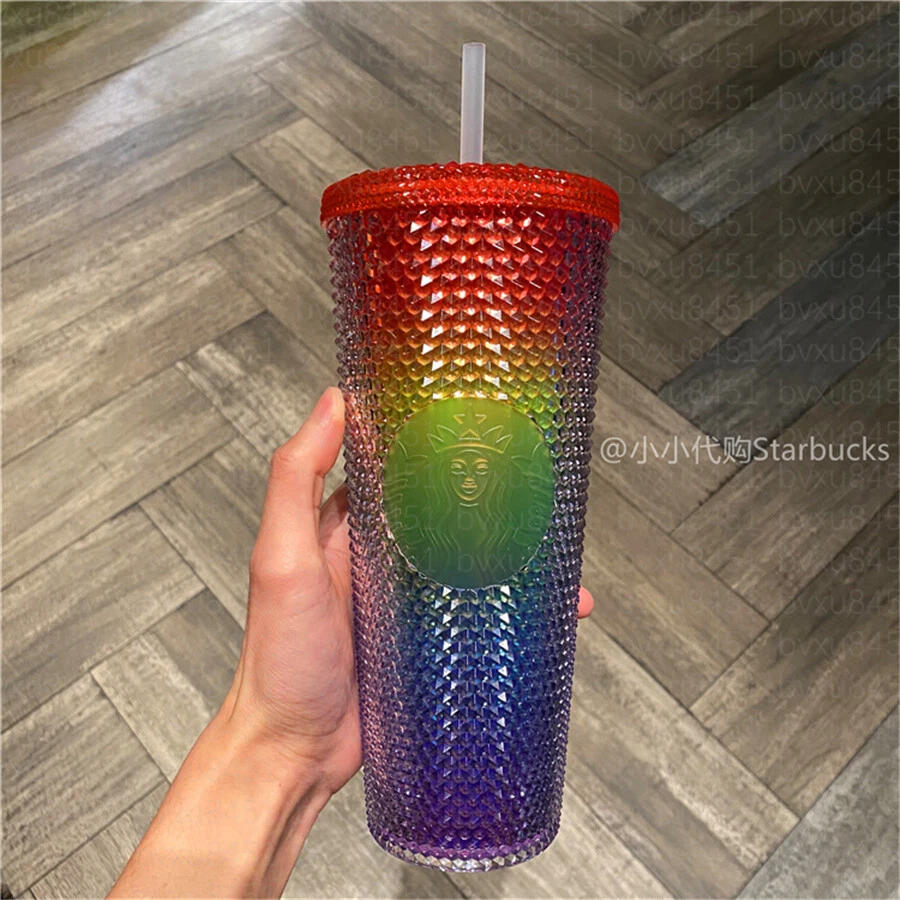 Rainbow starbucks cup deals