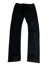 DRKSHDW SBKM Detroit Cut Coated Jeans in Black Matte