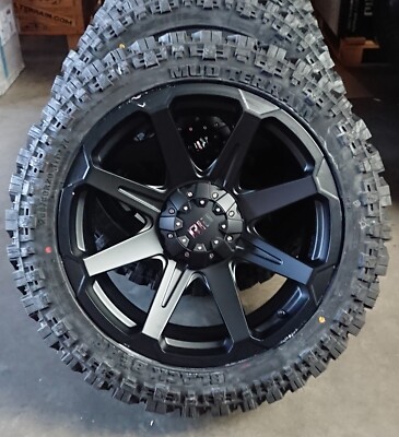 RID R05 9x20 6x114,3 Felgen + Reifen Black Bear MT 265/50/20 für Navara X350