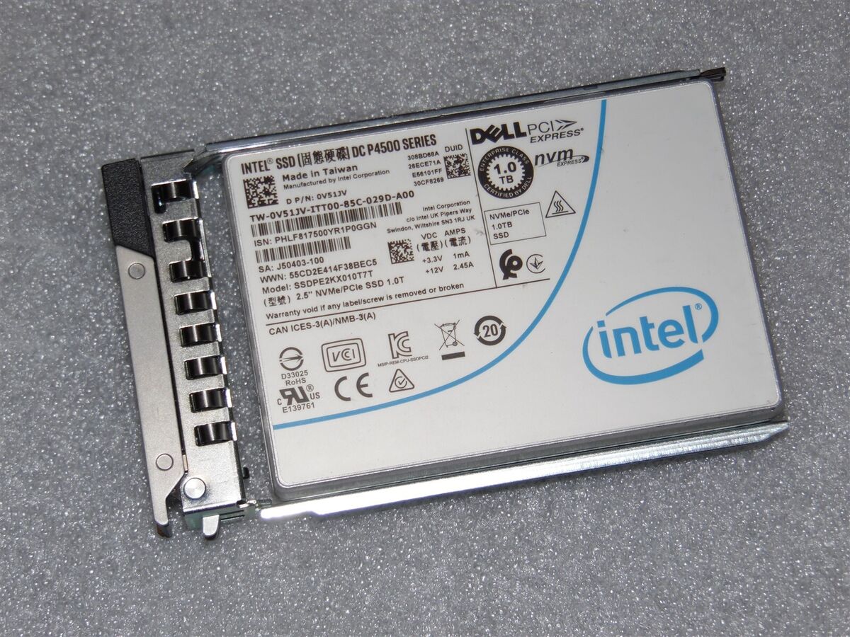 DELL U.2 NVME 1TB PCIe SSD 2.5 DELL U.2 NVME 1TB PCIe SSD 2.5