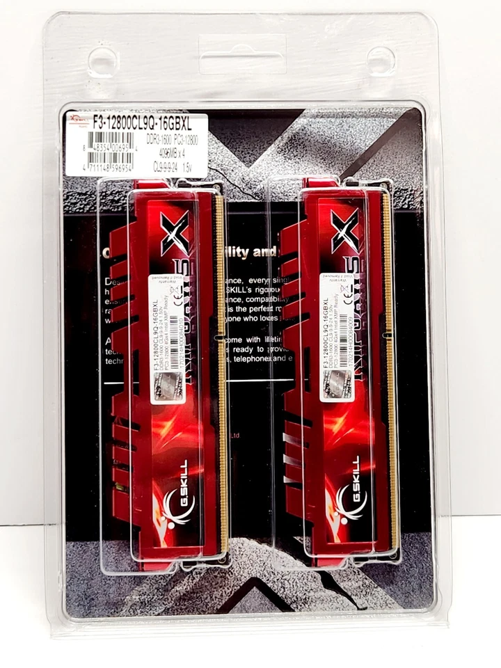 G.SKILL Ripjaws X Series 16GBXL (4x4GB) DDR3 1600 (PC3 12800) - Image 2 of 4