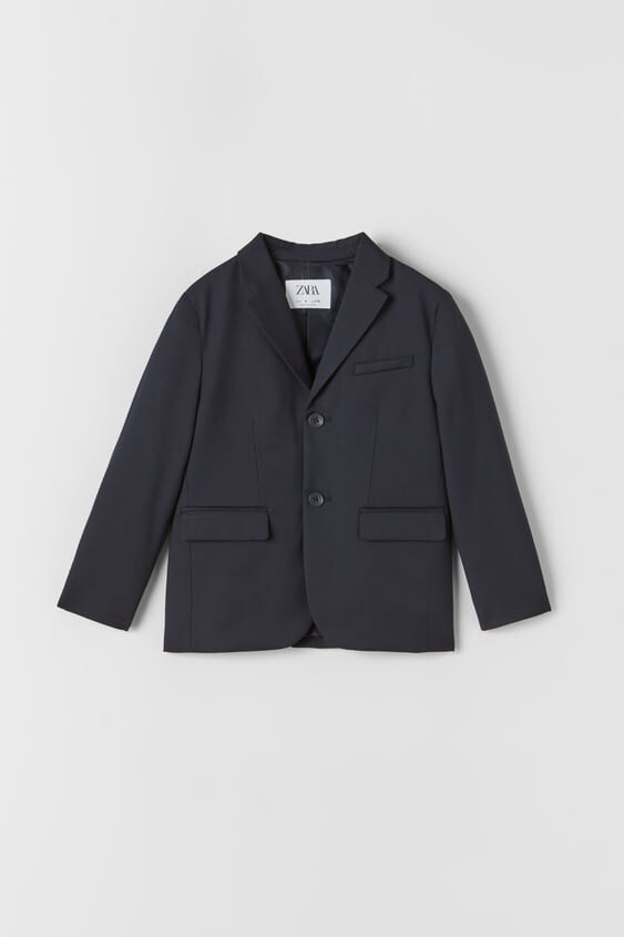 ZARA KIDS BOY'S TAILORING COLLECTION SUIT JACKET BLAZER NAVY