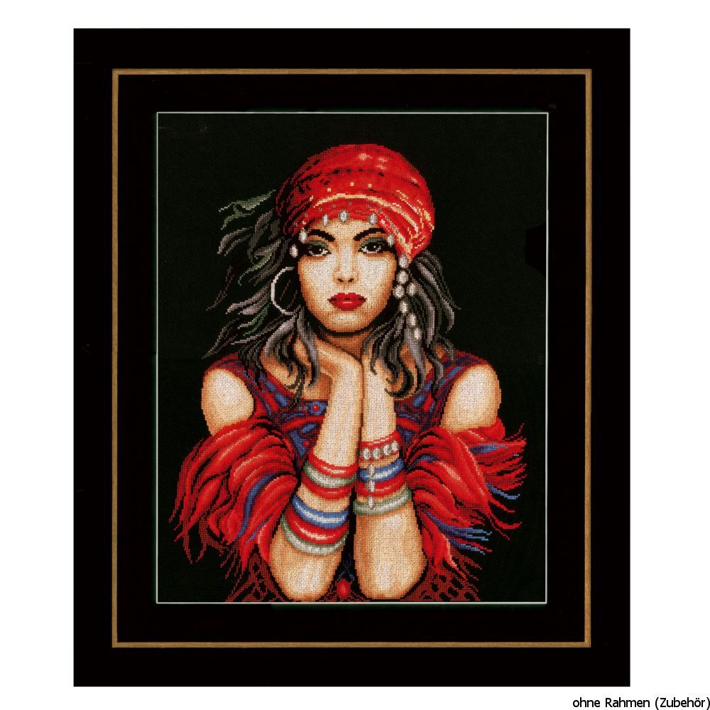 Lanarte cross stitch kit ""Gypsy"", counted, DIY