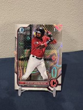 2022 Bowman Chrome Prospects Junior Sanquintin Lava Refractor #/399 Guardians SP