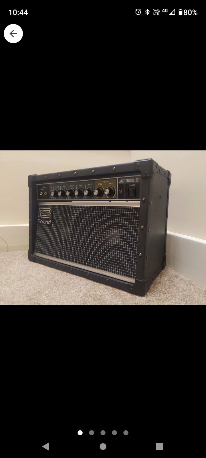 Roland JC22 Jazz Chorus Guitar Amplifier, 30W Black 761294509586 eBay